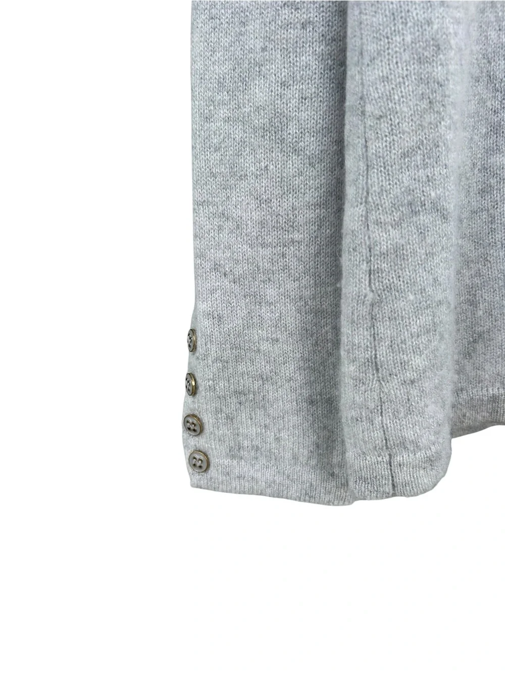 J. McLaughlin Jamey 100% Cashmere Crewneck Sweater - Size Small - Gray - Picture 7 of 12